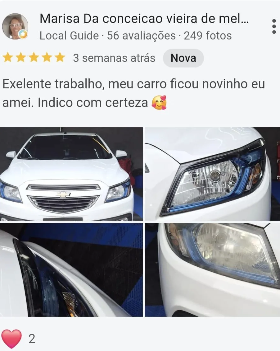 Print de avaliação de cliente no Google - Itamaraty Estética Automotiva